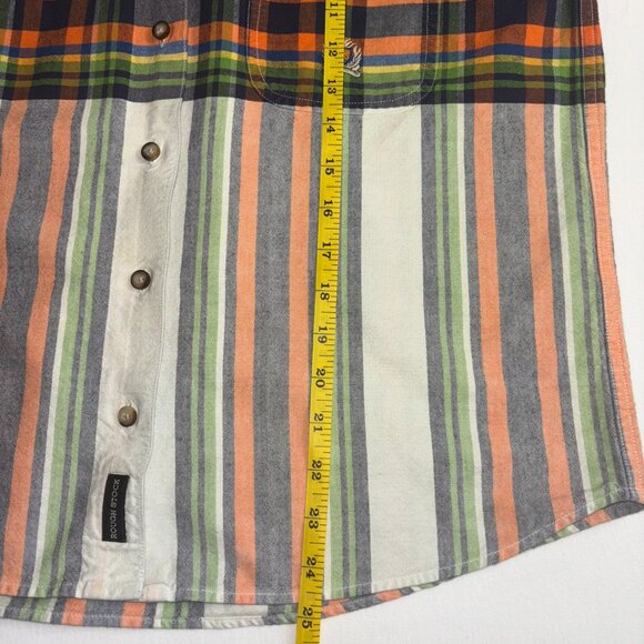 Rough Stock by Panhandle Slim Multicolor Striped Western Shirt - Size M - Picture 7 of 14